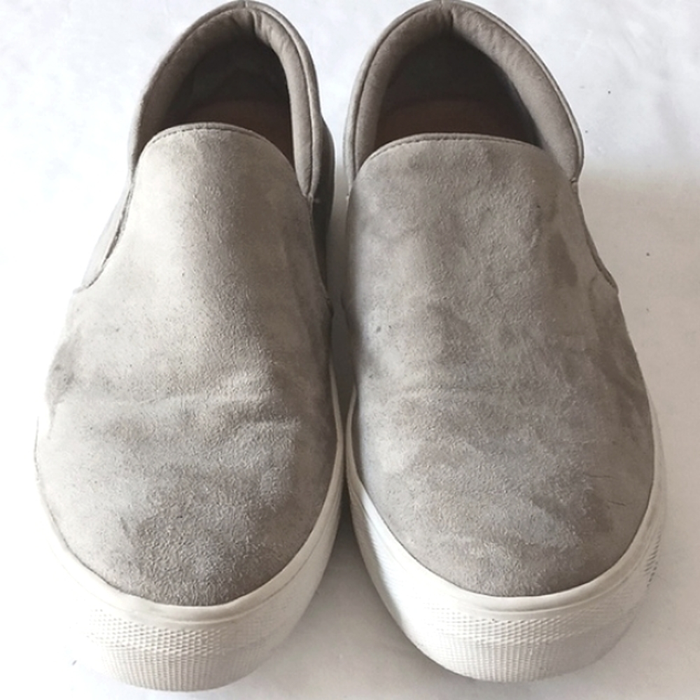 STEVE Madden Gills Suede/Leather Slip-On Elastic Side Sneakers Size 9.5M